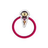 アクリルチャーム付きヘアゴム