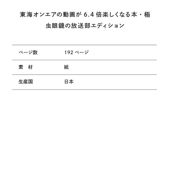 東海オンエアの動画が６．４倍楽しくなる本・極　虫眼鏡の放送部エディション