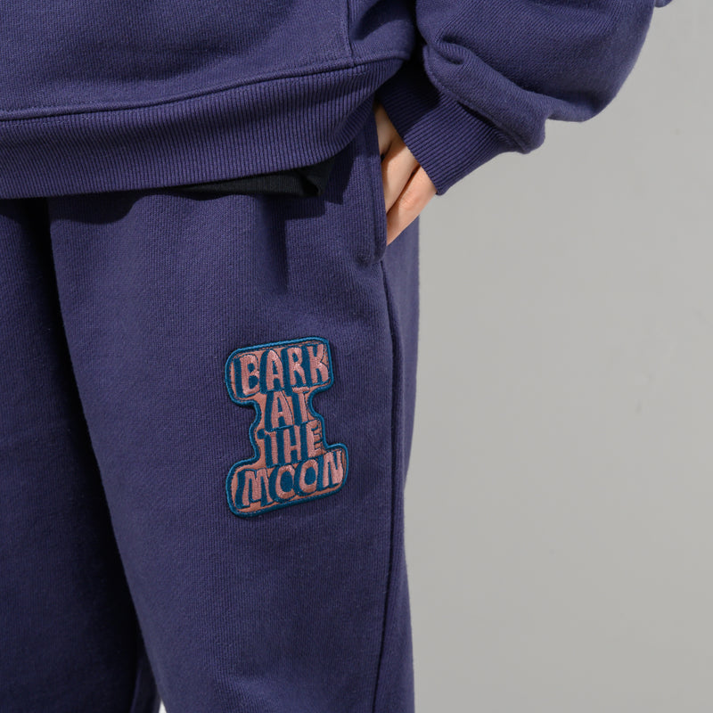 【BARK AT THE MOON】Embroidery Logo-sweat-pants